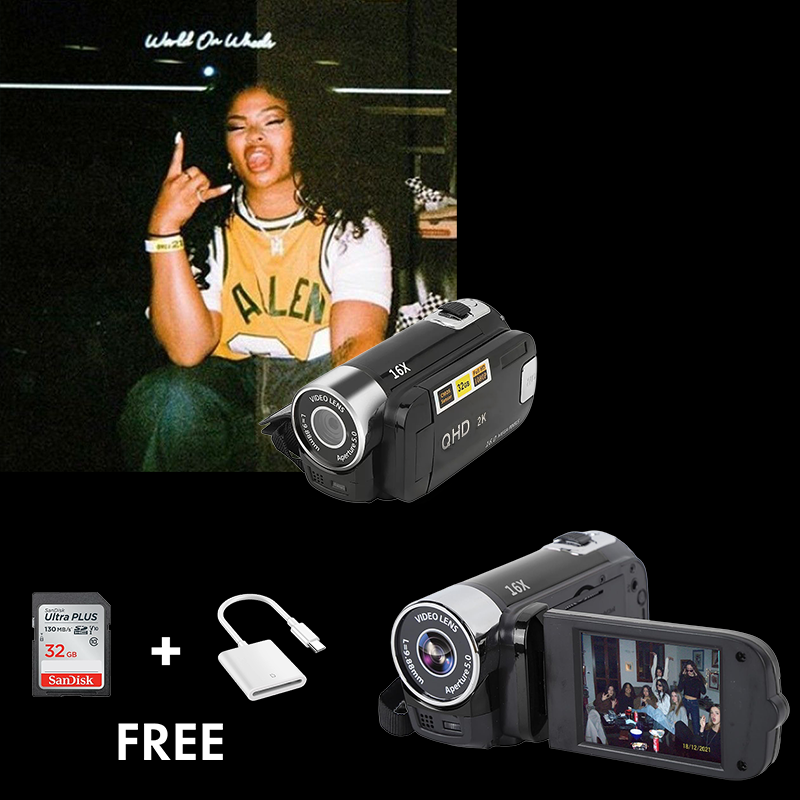The2KCorder | 2K Camcorder mit Drehdisplay