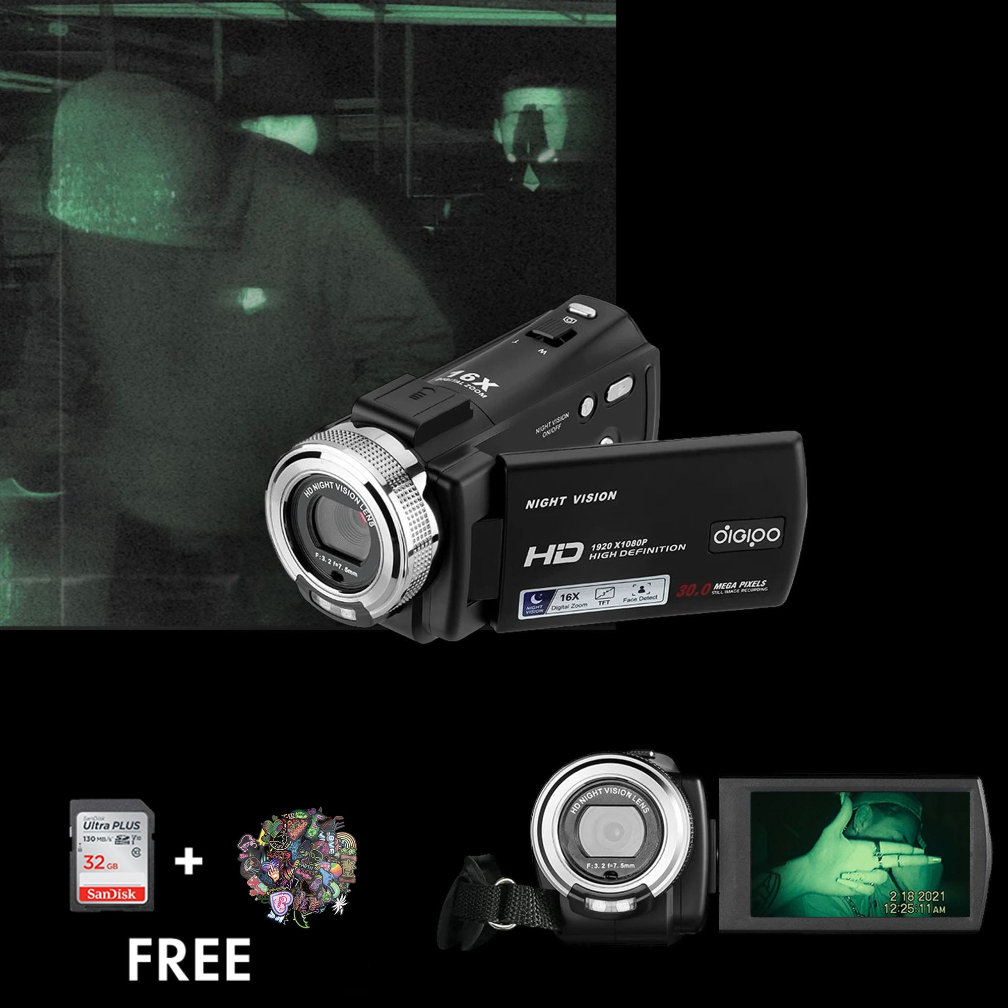 TheNightCorder | Full HD Nachtsicht-Camcorder mit Infrarot