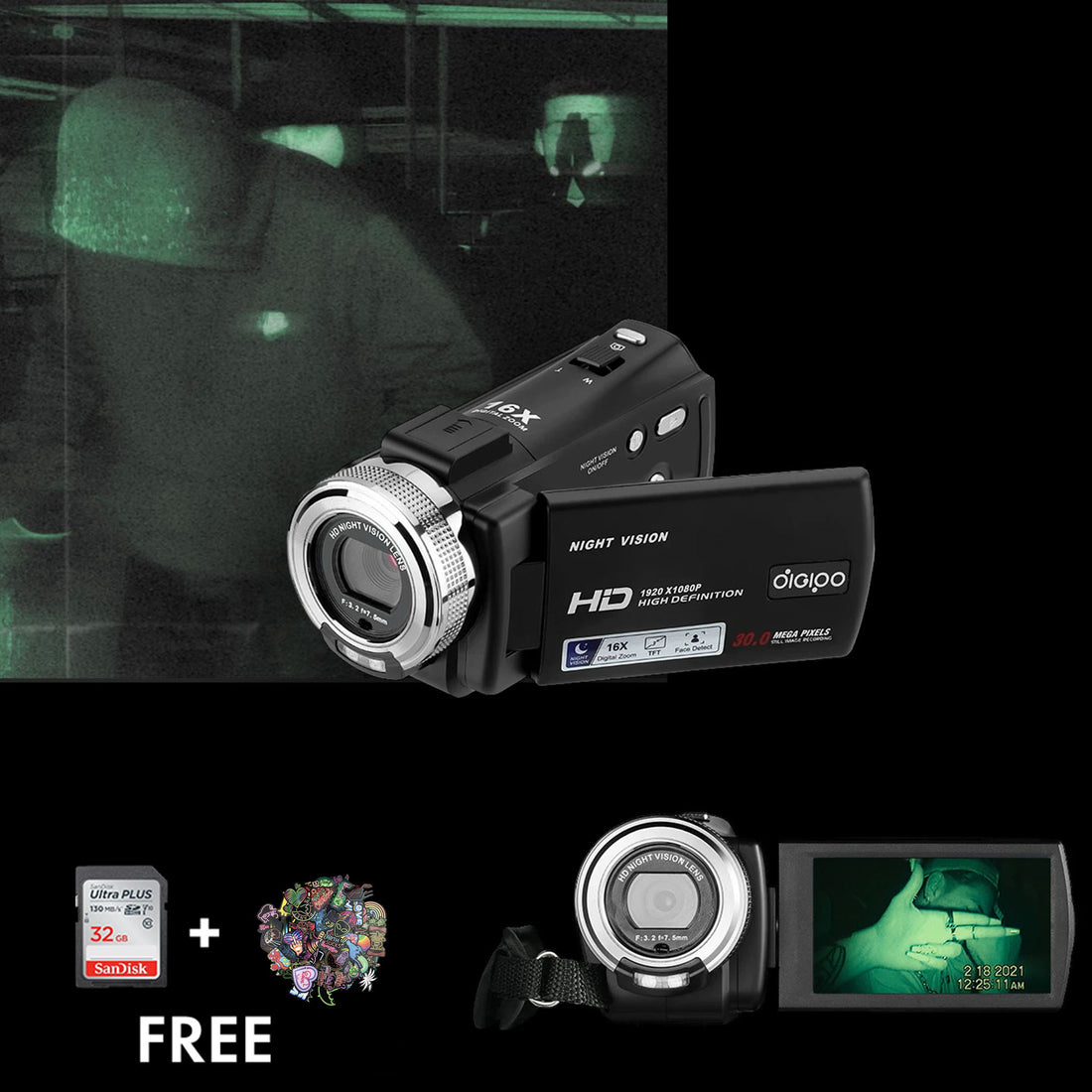 TheNightCorder | Full HD Nachtsicht-Camcorder mit Infrarot