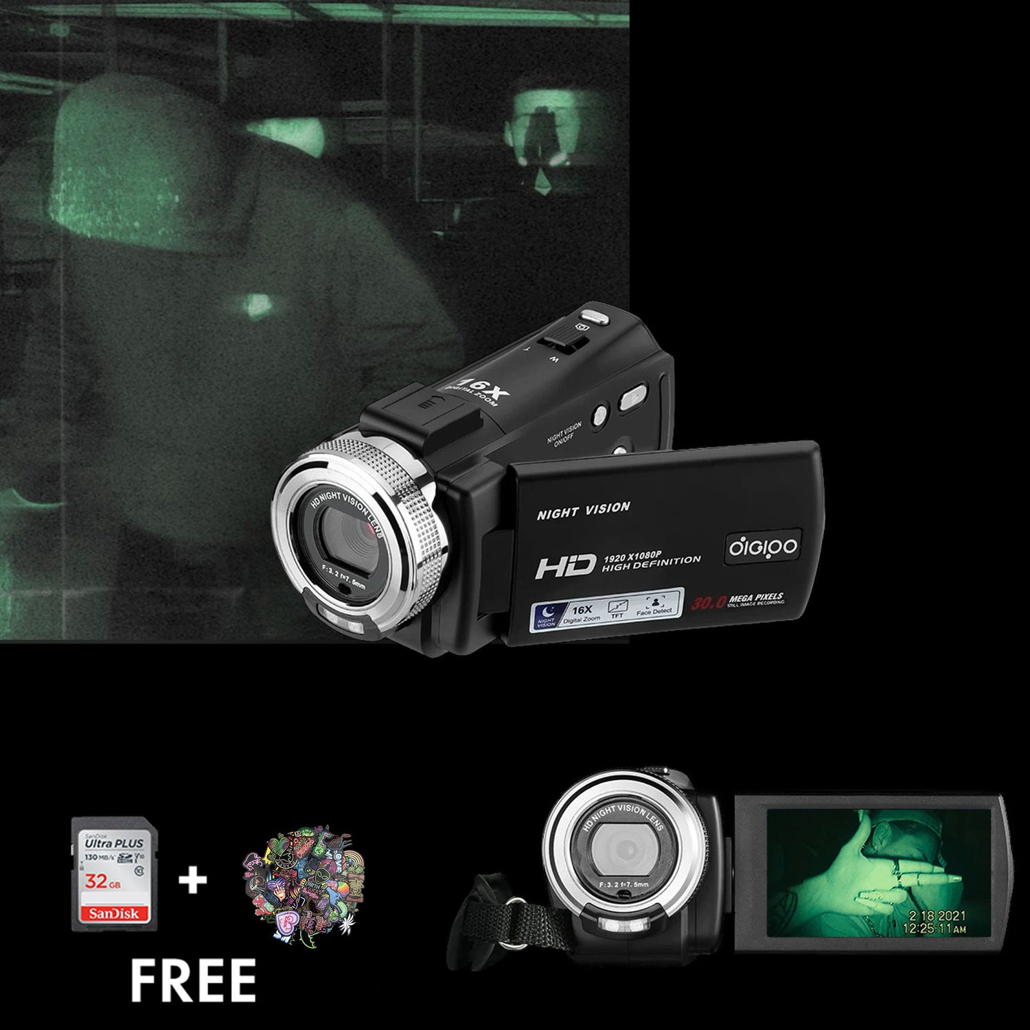 TheNightCorder | Full HD Nachtsicht-Camcorder mit Infrarot
