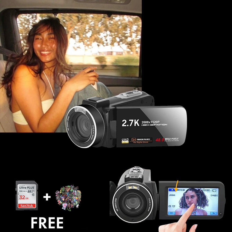 The2.7KCorder Pro | 2.7K UHD Camcorder mit Touchscreen &amp; 60 FPS