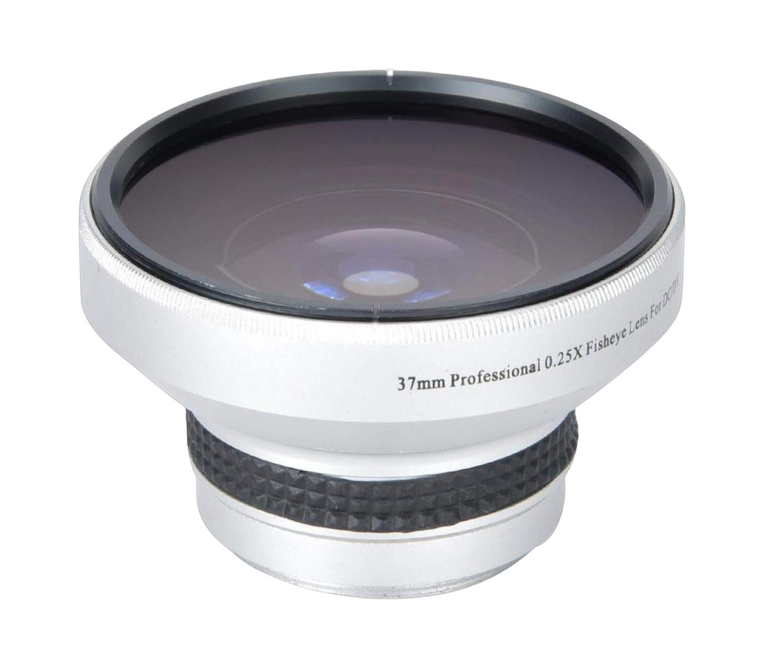 The2.7KCorder Fisheye Lens | 37mm 0.25X Aufsatz für Weitwinkel &amp; Rundrahmen-Look