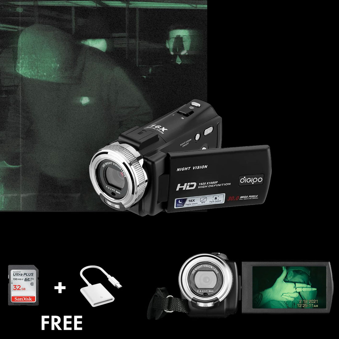 TheNightCorder | Full HD Nachtsicht-Camcorder mit Infrarot
